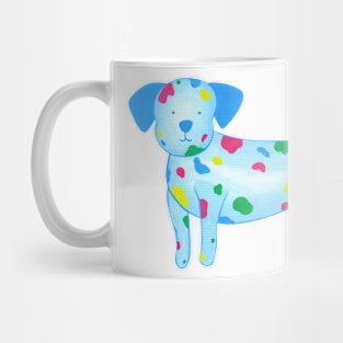 Spotted dog in primary colours Mug